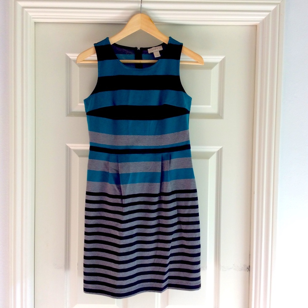 Loft color block dress